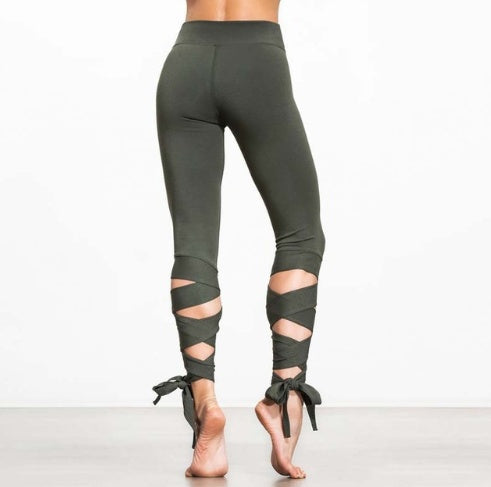 Ballerina bandage wrap leggings