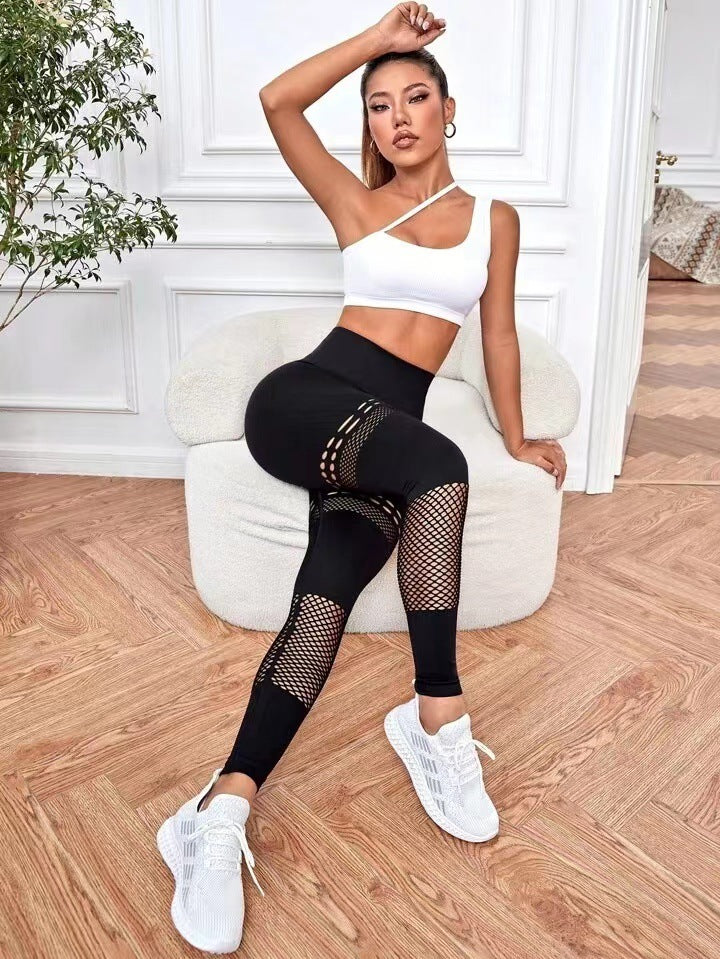 Mesh Seamless Sports Leggings