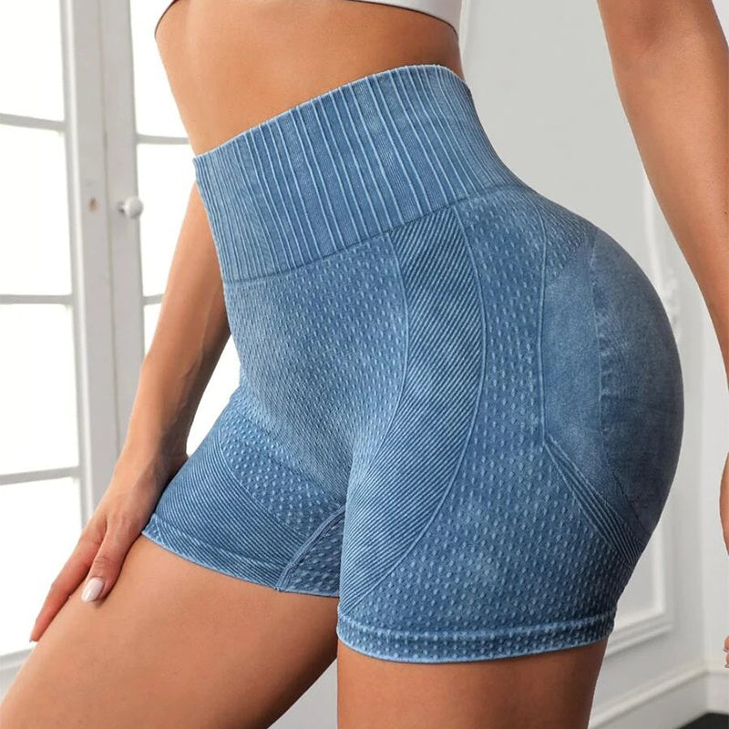 High-waisted lifting quick-dry shorts