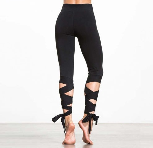 Ballerina bandage wrap leggings