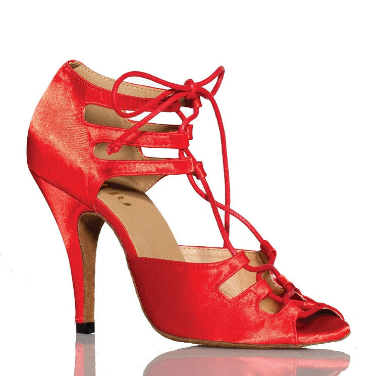 Elle - Women's Lace Up High Heel