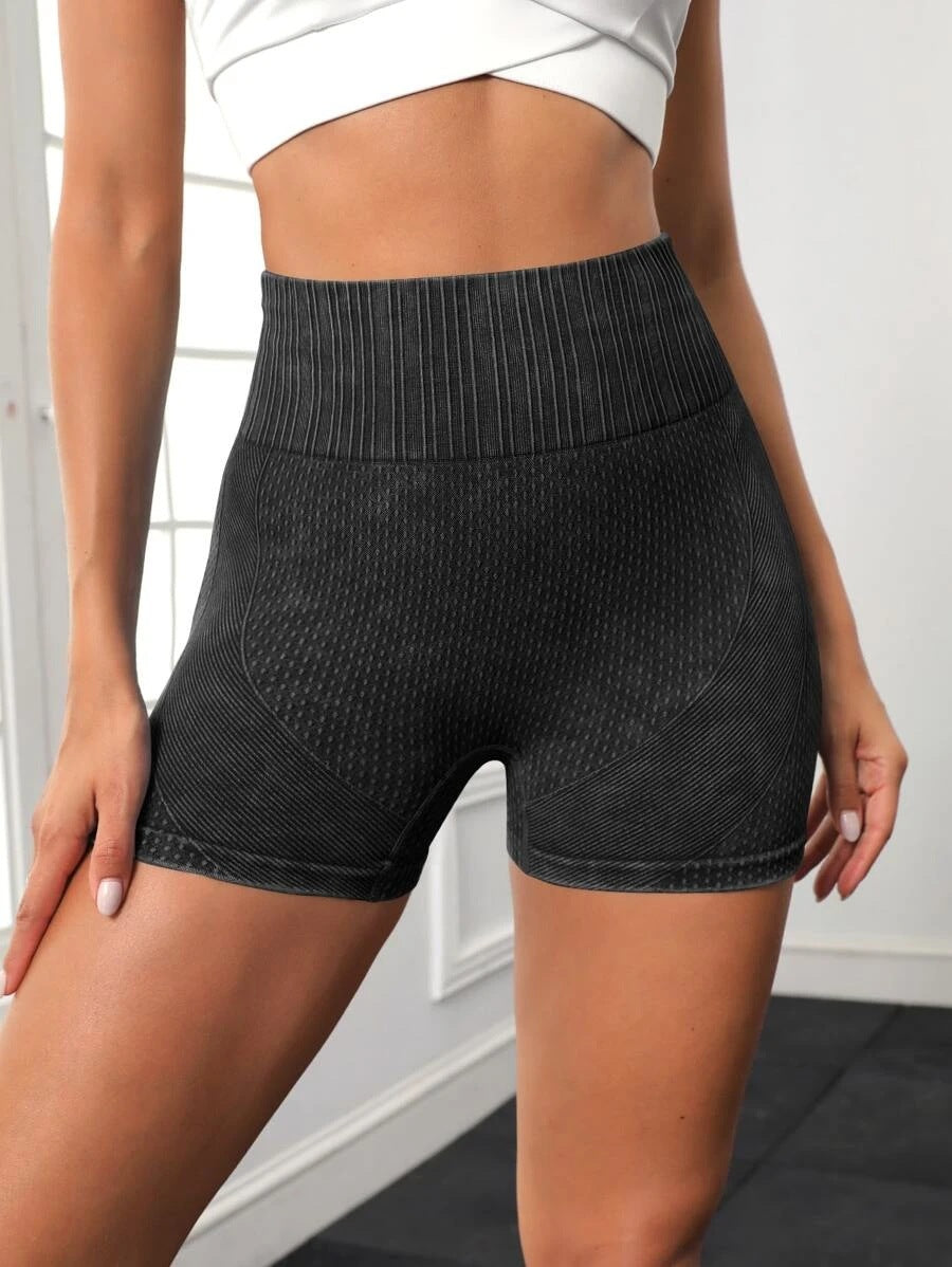 High-waisted lifting quick-dry shorts