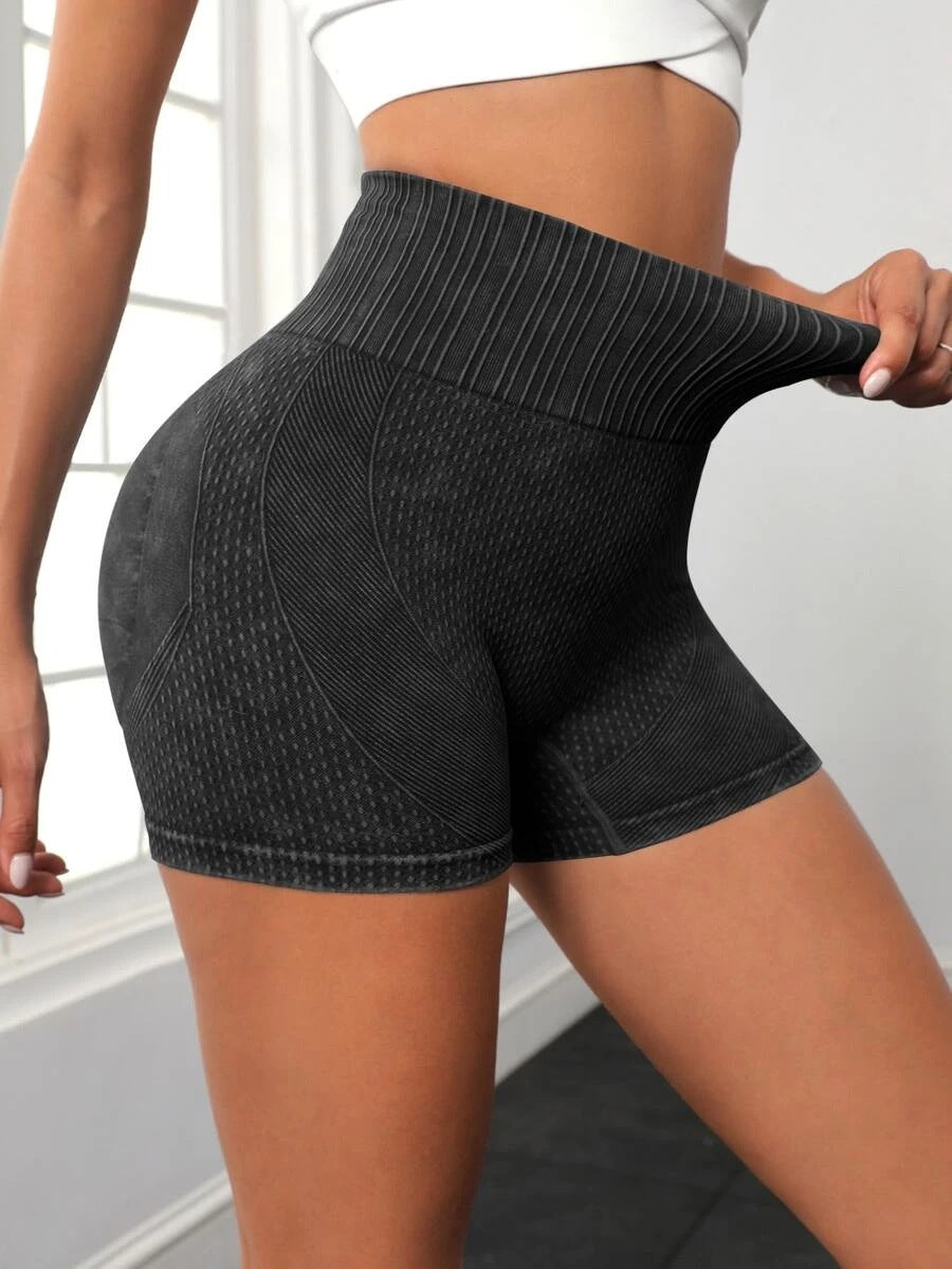 High-waisted lifting quick-dry shorts