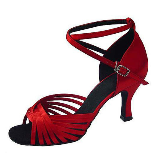 Satin Latin dance shoes